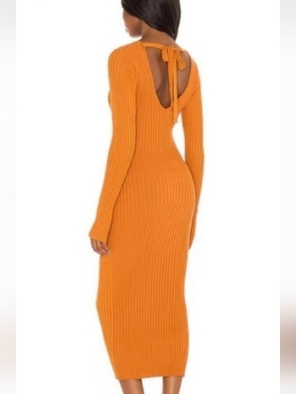 NBD Ribbed knit sweater dress